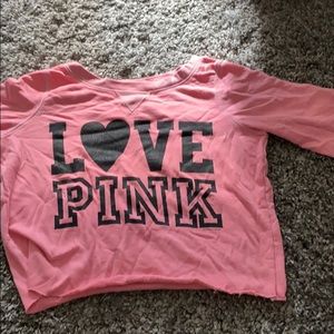 Pink crop sweatshirt
